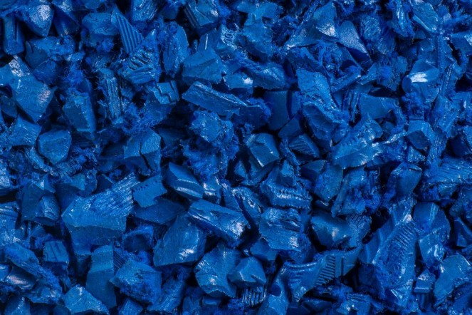 Blue Rubber Mulch